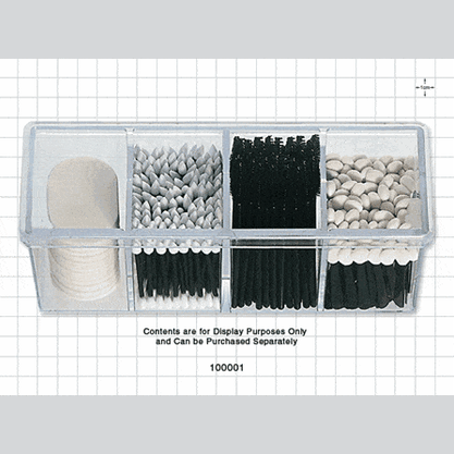 4 Compartment Beauty Organizer With Lid, Clear