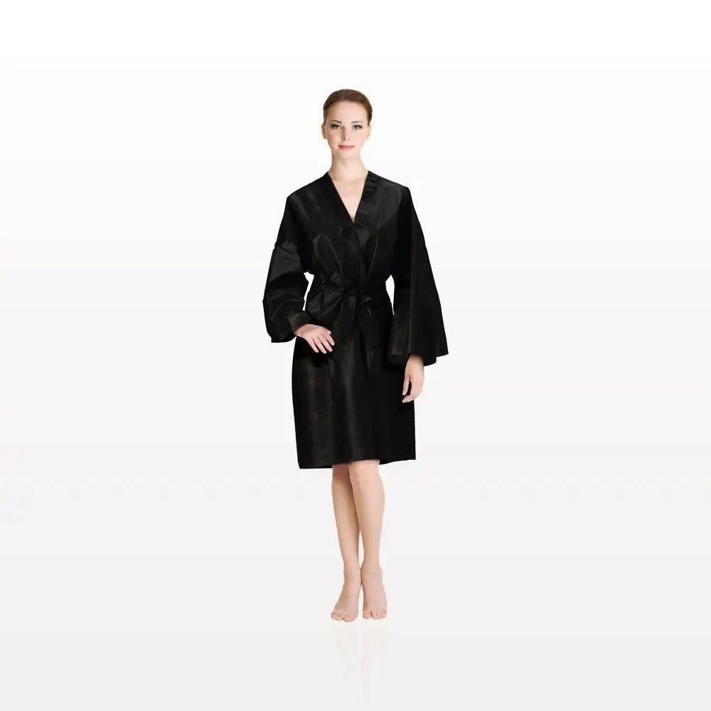 Disposable Kimono Robe Black - 50 Pack