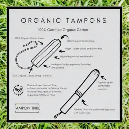 100% Organic Cotton Tampons, Regular, Vending Boxed,500 Count