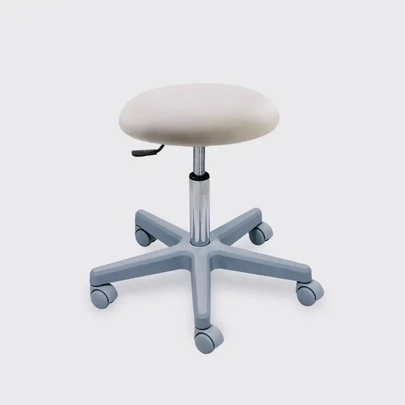 015 Seamless Round Stool With Gaslift Regulation and Plastic Base - Height 18.1"-23.6"