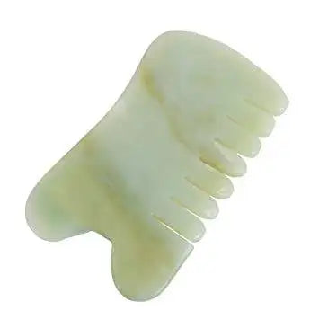 Natural Jade Stone Comb Guasha  Relaxation Comb