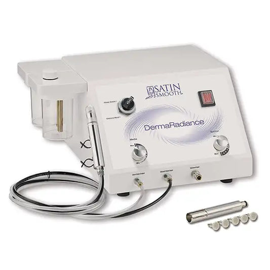 Satin Smooth DermaRadiance Dual Version, professional microdermabrasion unit with flower peel and diamond wand