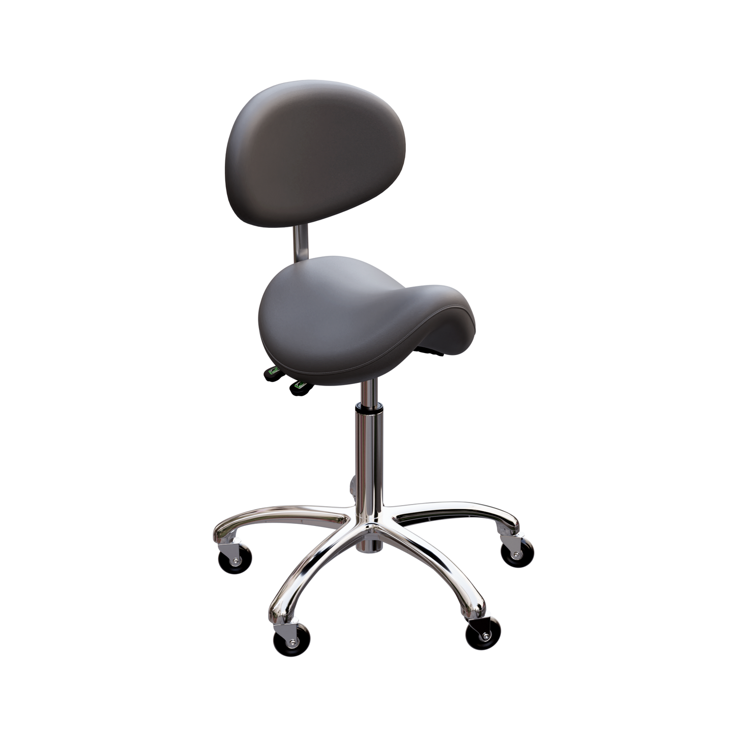 SPA NUMA LOLA Saddle Stool with Backrest Gray