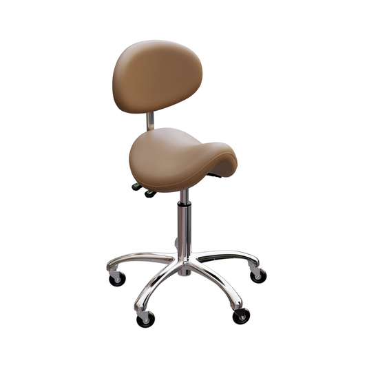 SPA NUMA LOLA Saddle Stool with Backrest Sand