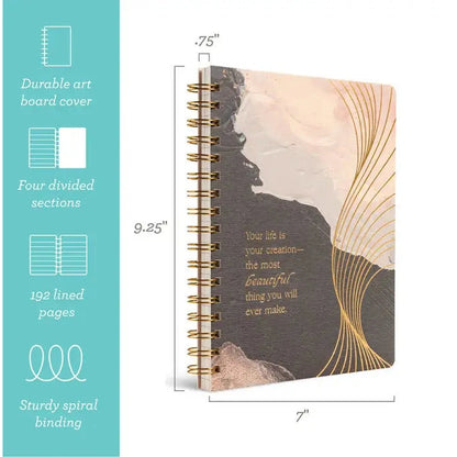 Spiral Notebook - Your Life is Your Creation...