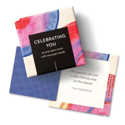 Thoughtfulls - CELEBRATING YOU Pop-open Affirmation Cards - 30 Count