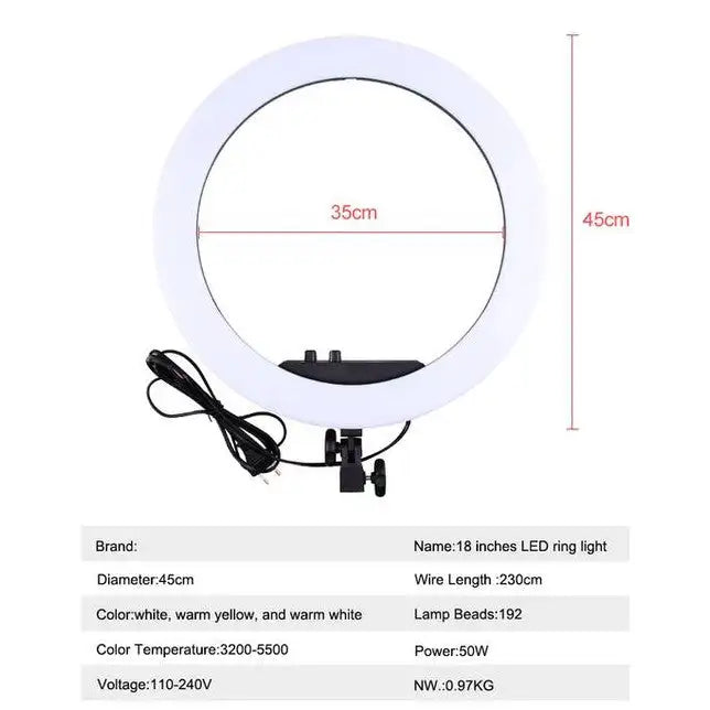 AYC HALO RING LED LIGHT KIT BY DERMALOGIC