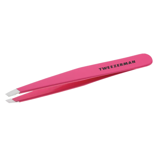 Tweezerman Slant Tweezer - Neon Pink 3.7 in