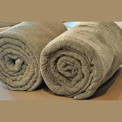 Deluxe Towel With Face Hole - Taupe - 102"x59"
