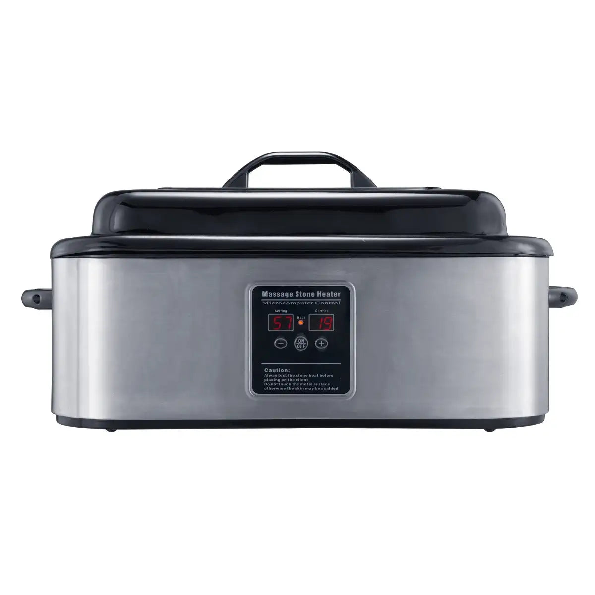 Master Massage LED Digital Display Stainless Hot Stone Heater 18 Quart