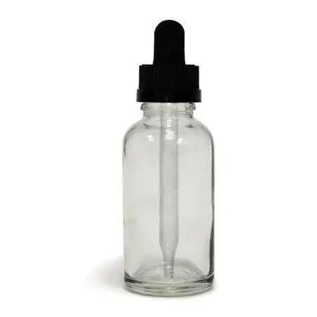Clear Glass Dropper Bottle 1 oz