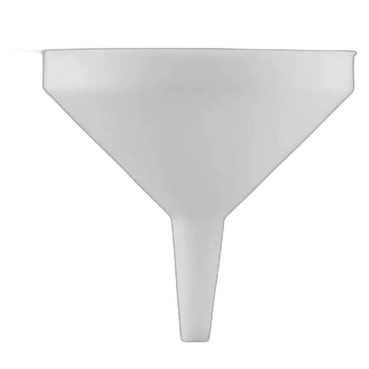 1Qt. Plastic Funnel, Frosted