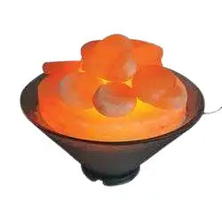 Harmony Salt Himalayan Salt Stone Warmers Poly Carbonate Bowl W/Dimmer Cord & 75W Bulb- Bowl and Warmer Only