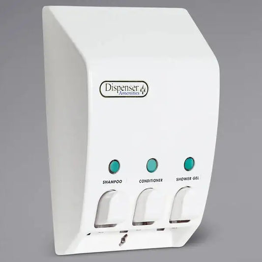 Classic Dispenser Three Chamber White
