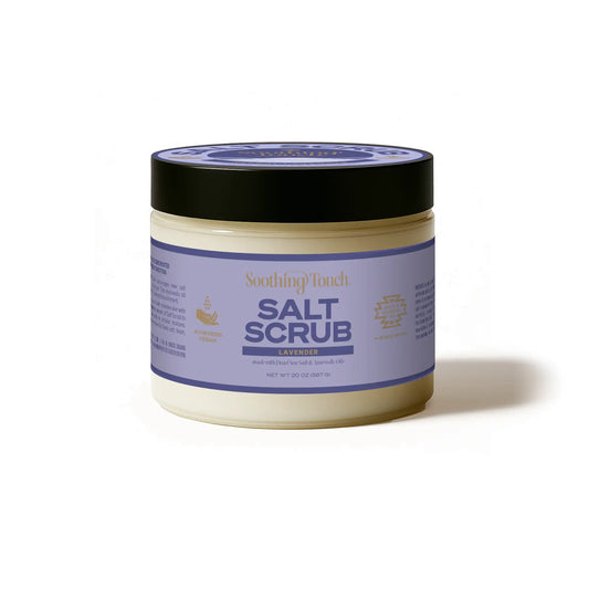 Soothing Touch Lavender Salt Scrub  20 oz