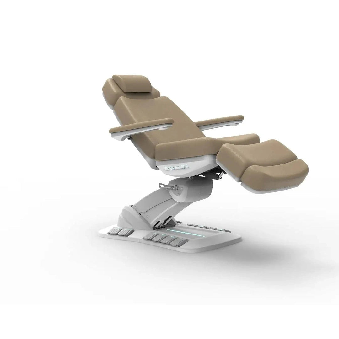 Silverfox Medi Spa Facial Bed Exam Chair W/ Rotation - All Electric - Sand