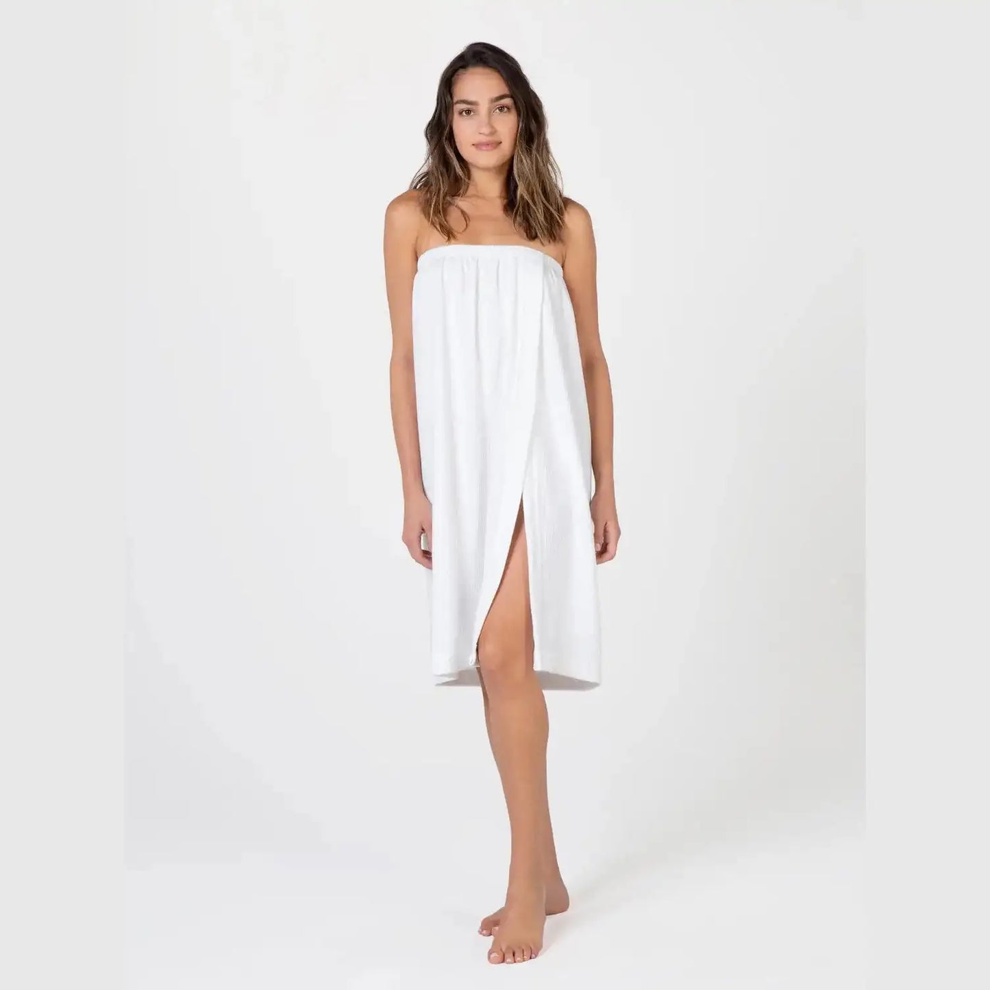 Canyon Rose Terry Spa Wrap - White