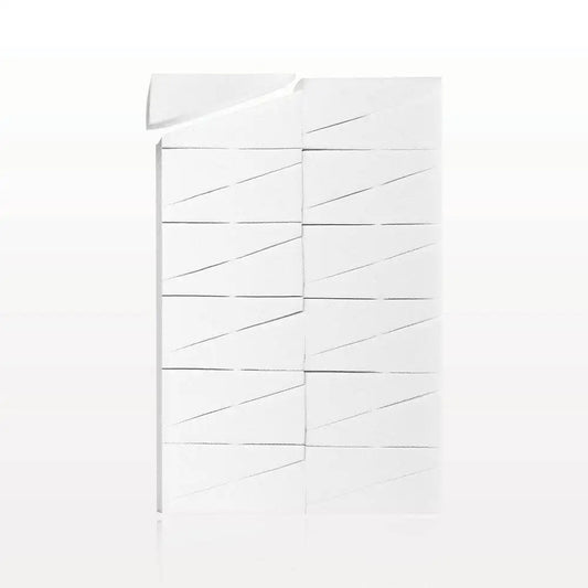 24 Piece Wedge Sponge Block - White