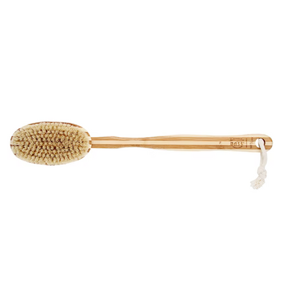 Bass Natural Boar Bristle Oval Bath and Dry Body Brush