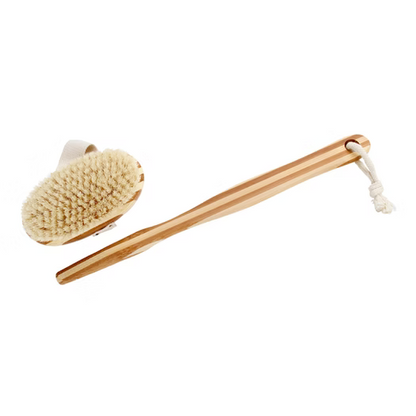 Bass Natural Boar Bristle Oval Bath and Dry Body Brush
