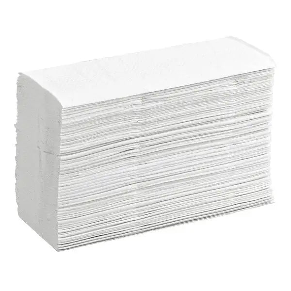 White C-Fold Standard Weight Towel - 2400/Case