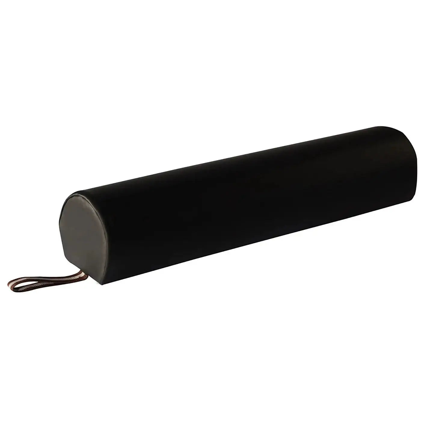 Master Massage 6 inch 3/4 round positioning bolster in black