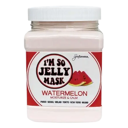 Watermelon hydrojelly facial mask hydrating treatment in clear jar