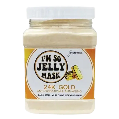 I'm So Jelly Mask 24K Gold anti-aging face mask in clear jar