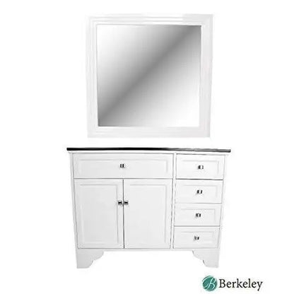 MAYBELLE Traditional Vanity Styling Station w/ Mirror (White)
