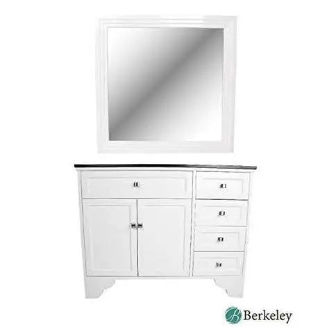 MAYBELLE Traditional Vanity Styling Station w/ Mirror (White)