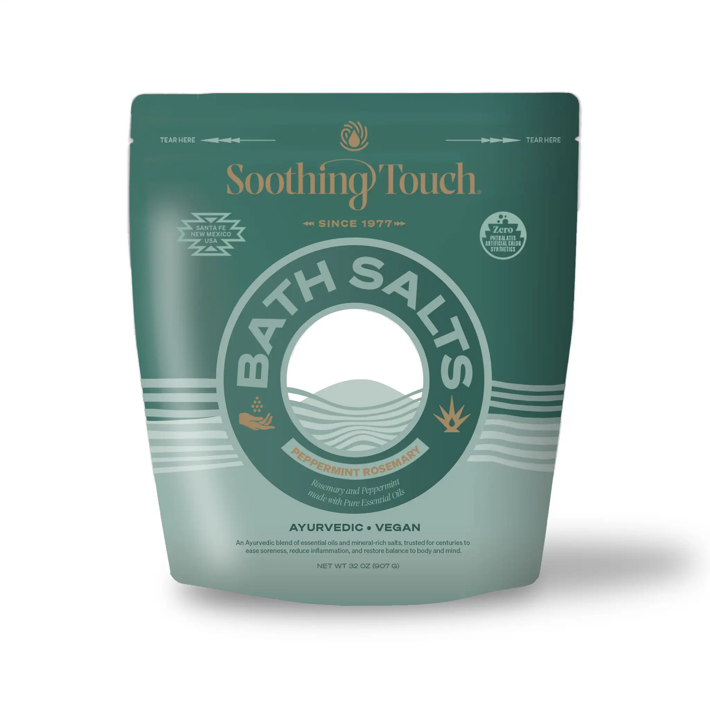 Soothing Touch Peppermint Rosemary Bath Salts-32oz