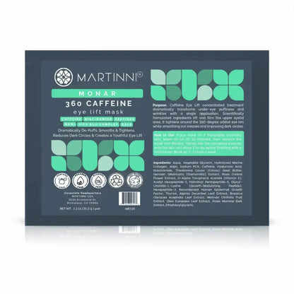 Martinni 360 Caffeine Eye Lift Masks - 4 count
