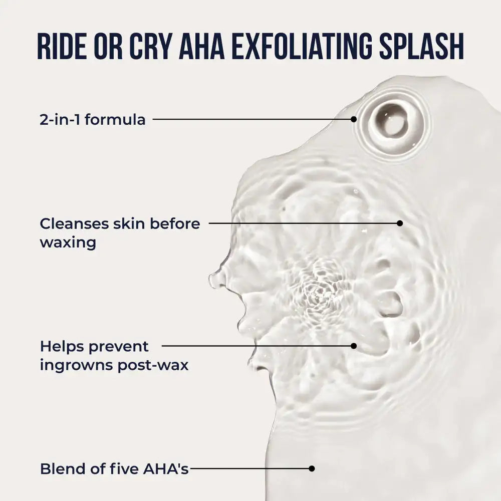 Crybaby Wax Ride or Cry AHA Exfoliating Splash - 3.38 oz