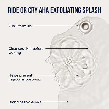 Crybaby Wax Ride or Cry AHA Exfoliating Splash - 3.38 oz
