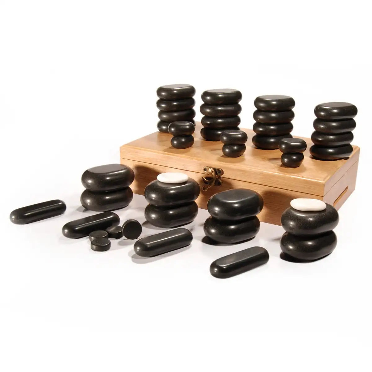 Master Massage Basalt Massage Stone Set - 40 pc