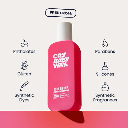 Crybaby Wax Ride or Cry AHA Exfoliating Splash - 3.38 oz