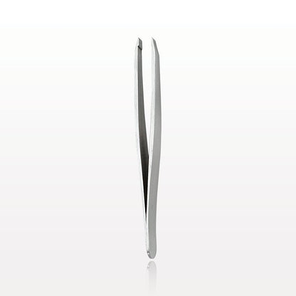 Flat head silver stainless steel tweezer, 2.75 inch