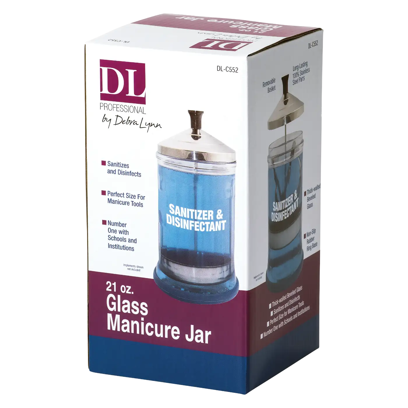 DL-Pro Glass Manicurist Jar - 21 oz