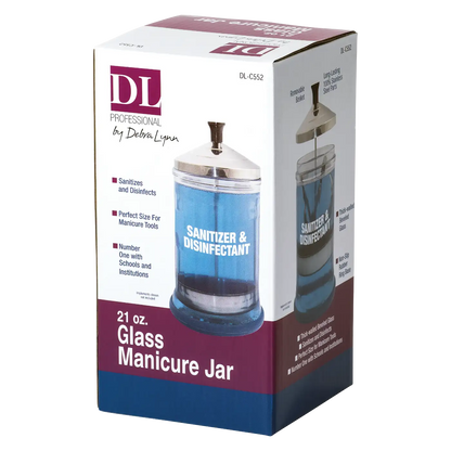 DL-Pro Glass Manicurist Jar - 21 oz