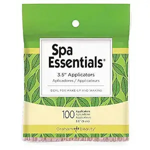 Spa Essentials Wood Applicators 3.5" - 100 Count
