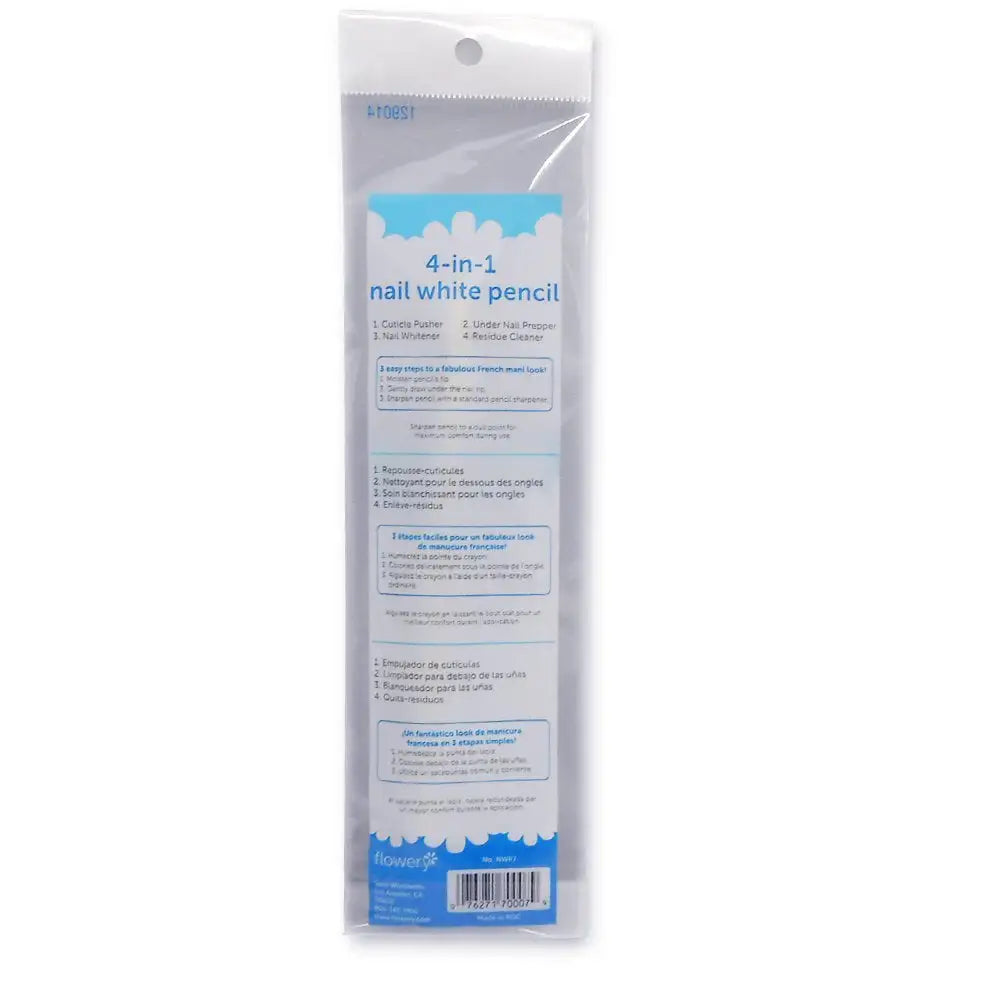 Flowery 4-in-1 Nail White Pencil