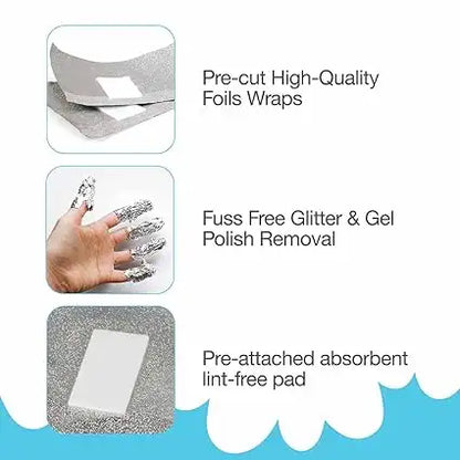 Flowery No Mess No Fuss Disposable Foil Wraps - 250 ct