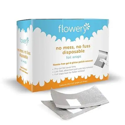 Flowery No Mess No Fuss Disposable Foil Wraps - 250 ct