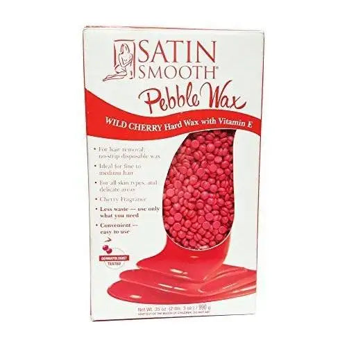 Satin Smooth Wild Cherry Pebble Wax Beads 2.3 lbs, 35 oz