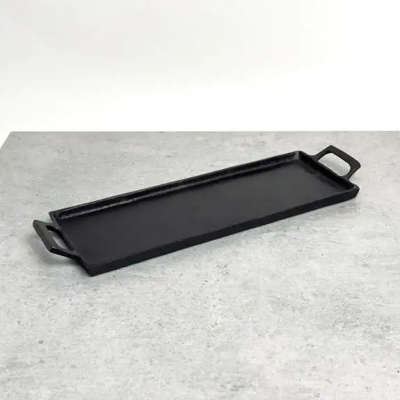 Black Small Rectangular Tray - Large