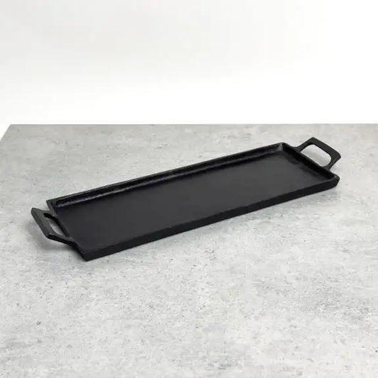 Black Small Rectangular Tray - Large