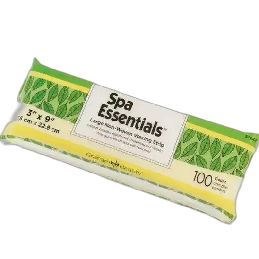 Spa Essential Waxing Strip 3x9 Pellon Nonwoven 100 Pack