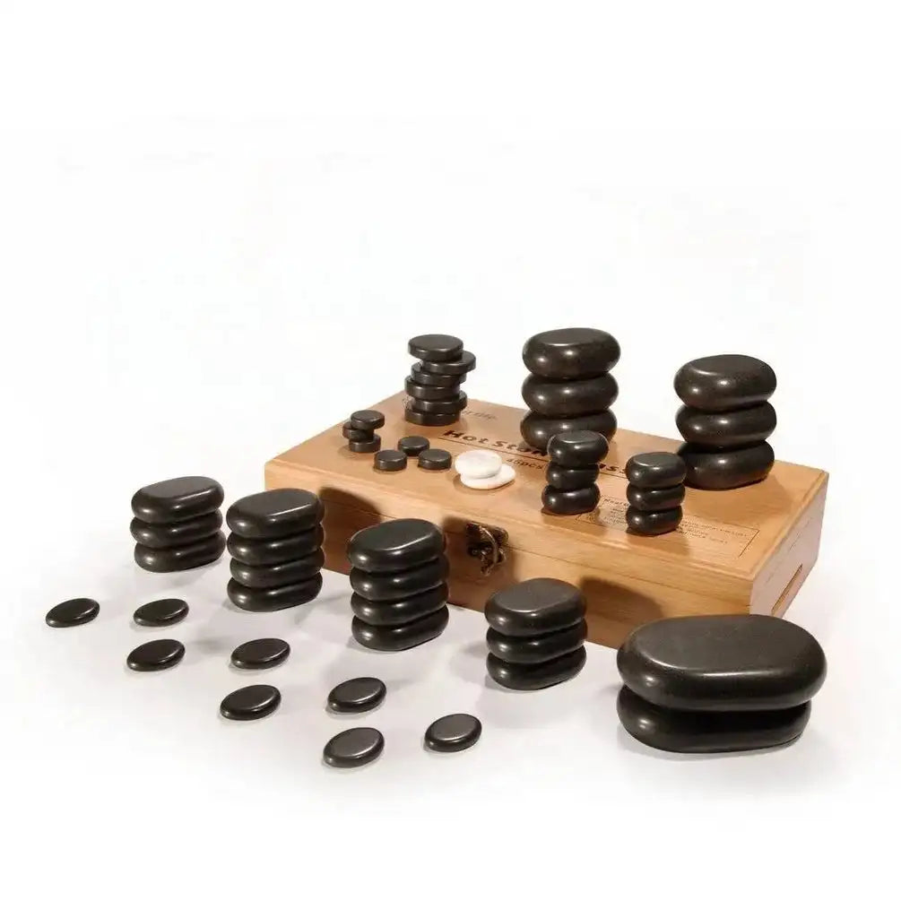 Master Massage Basalt Massage Stone Set - 40 pc