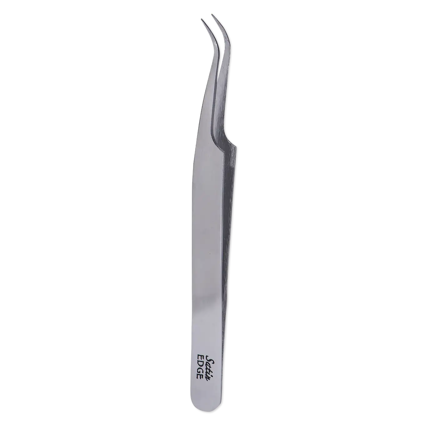 Satin Edge Curved Tip Tweezer - 4 3/4"