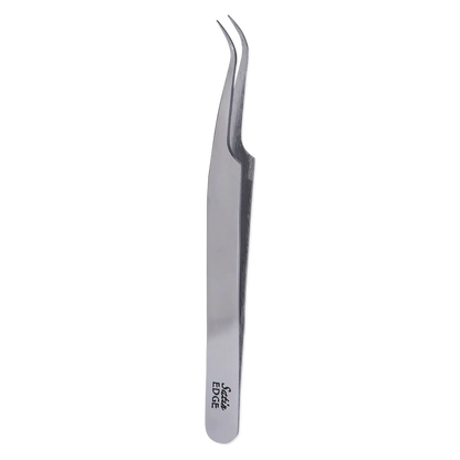 Satin Edge Curved Tip Tweezer - 4 3/4"